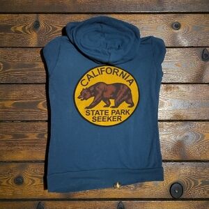 Aviator Nation California Bear Hoodie Large